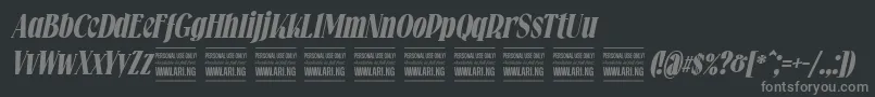 More about Falkinserifbolditalicpersonal Font Falkinserifbolditalicpersonal Font – Gray Fonts on Black Background