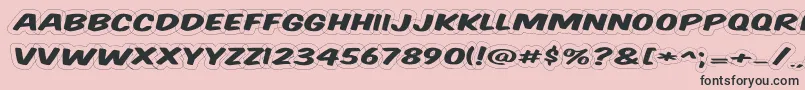 Komtitwr Font – Black Fonts on Pink Background