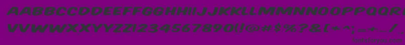 Komtitwr Font – Black Fonts on Purple Background