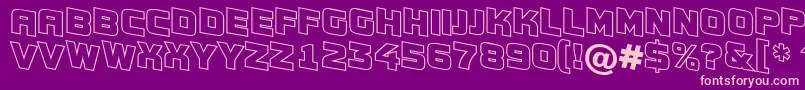 AConceptotitulspdnotl Font – Pink Fonts on Purple Background