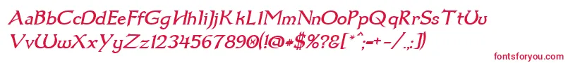 Dum1ital-Schriftart – Rote Schriften auf weißem Hintergrund