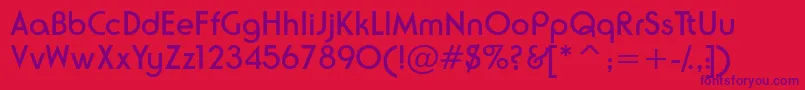 Neusessk Font – Purple Fonts on Red Background