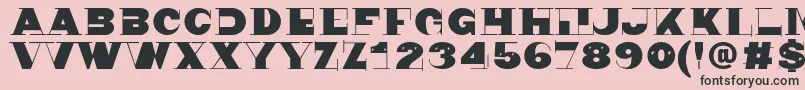 Nonsen72 Font – Black Fonts on Pink Background