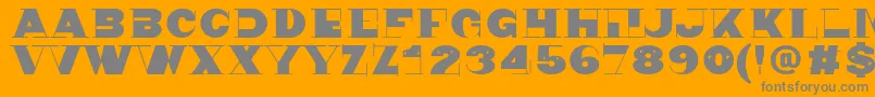 Nonsen72 Font – Gray Fonts on Orange Background