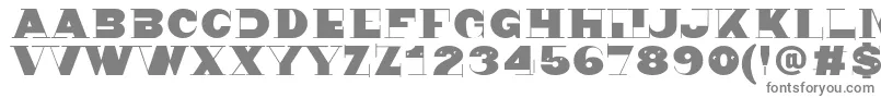 フォントNonsen72 – 白い背景に灰色の文字