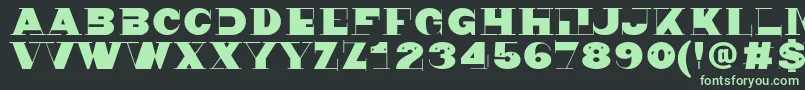 Nonsen72 Font – Green Fonts on Black Background