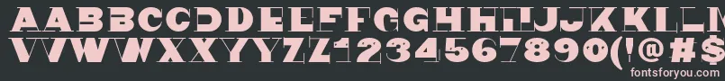 Nonsen72 Font – Pink Fonts on Black Background
