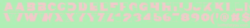 Nonsen72 Font – Pink Fonts on Green Background