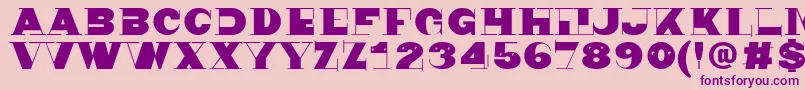 Nonsen72 Font – Purple Fonts on Pink Background