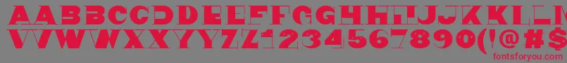 Nonsen72 Font – Red Fonts on Gray Background