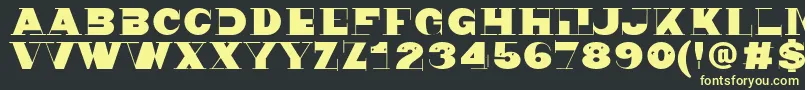 Nonsen72 Font – Yellow Fonts on Black Background