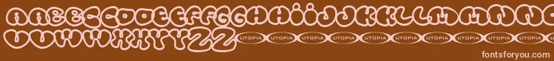Шрифт Tolo ffy – розовые шрифты на коричневом фоне
