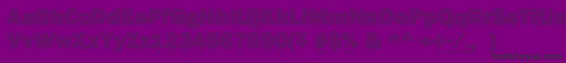 Secure26a Font – Black Fonts on Purple Background