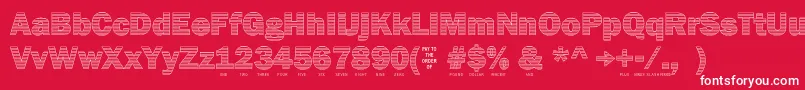 Secure26a Font – White Fonts on Red Background