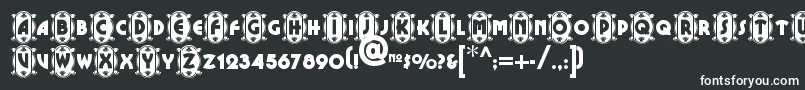 Cameoappearancenf Font – White Fonts on Black Background