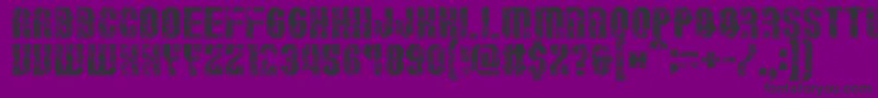 Resistance Font – Black Fonts on Purple Background