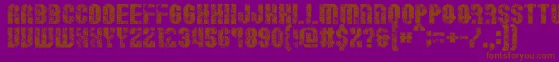 Resistance Font – Brown Fonts on Purple Background