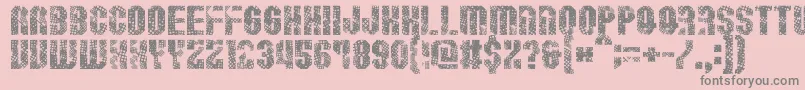 Resistance Font – Gray Fonts on Pink Background
