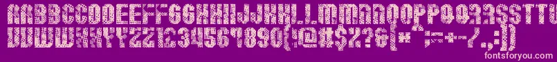 Resistance Font – Pink Fonts on Purple Background