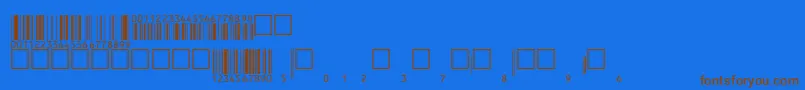 Шрифт V200011 – коричневые шрифты на синем фоне