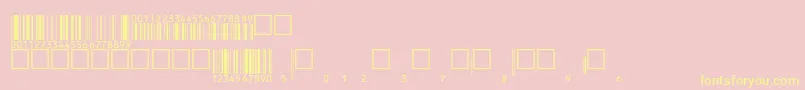 V200011 Font – Yellow Fonts on Pink Background