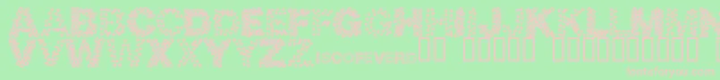 Discotec Font – Pink Fonts on Green Background