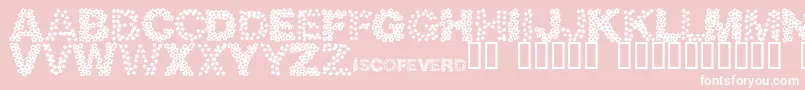 Discotec Font – White Fonts on Pink Background