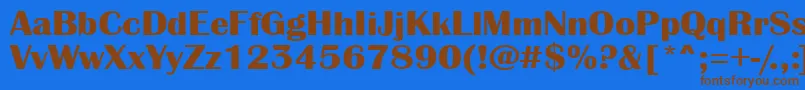 Lisätietoja AlbionicexpBold-fontista AlbionicexpBold-fontti – ruskeat fontit sinisellä taustalla