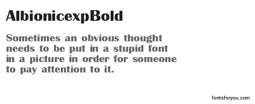 AlbionicexpBold Font