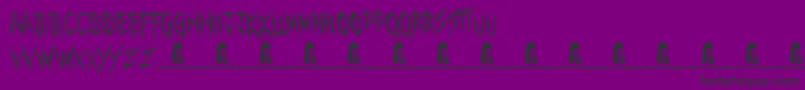 Manhunter Font – Black Fonts on Purple Background