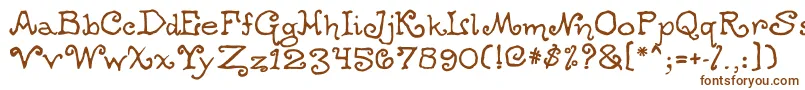 Шрифт Ogdredweary – коричневые шрифты