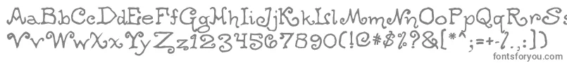 Шрифт Ogdredweary – серые шрифты на белом фоне