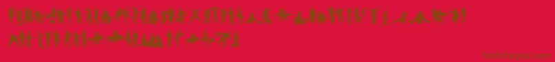 fuente HumanSilhouettesFreeTwo – Fuentes Marrones Sobre Fondo Rojo