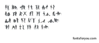 HumanSilhouettesFreeTwo Font