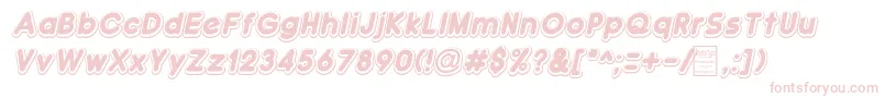 DoubleBubbleShadowItalic Font – Pink Fonts