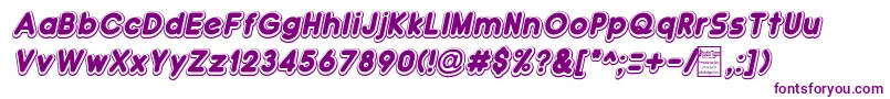 DoubleBubbleShadowItalic Font – Purple Fonts