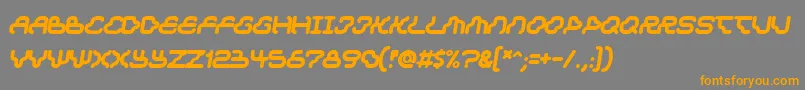 Dreammachine Font – Orange Fonts on Gray Background