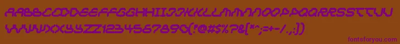 Dreammachine Font – Purple Fonts on Brown Background