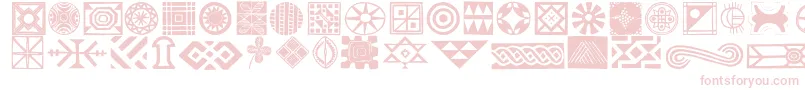 Africanornaments Font – Pink Fonts on White Background