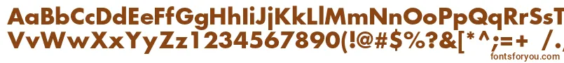 FortunecBold Font – Brown Fonts on White Background