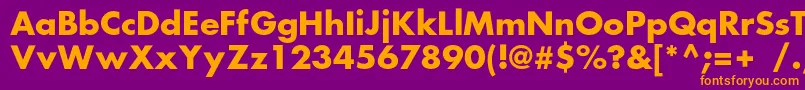 FortunecBold Font – Orange Fonts on Purple Background