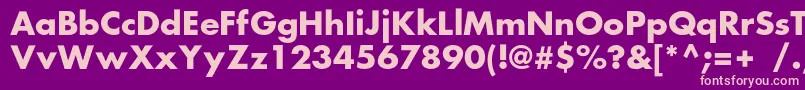 FortunecBold Font – Pink Fonts on Purple Background