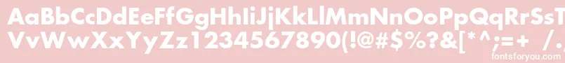 FortunecBold Font – White Fonts on Pink Background