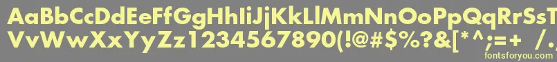 FortunecBold Font – Yellow Fonts on Gray Background