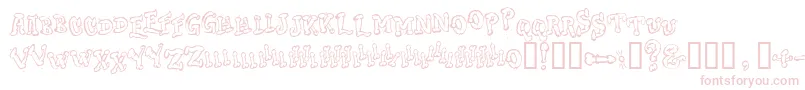 DongCasual Font – Pink Fonts on White Background