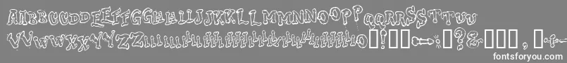 DongCasual Font – White Fonts on Gray Background