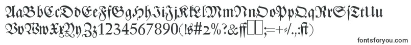 Z690BlackletterRegular Font – Fonts Starting with Z