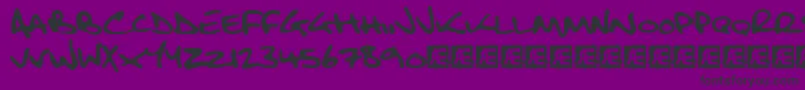 FatboySlimBltcBrk Font – Black Fonts on Purple Background