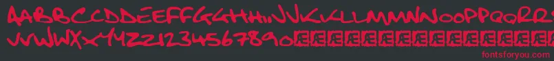 FatboySlimBltcBrk Font – Red Fonts on Black Background