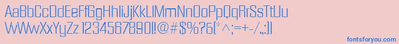 DiamantelhRegular Font – Blue Fonts on Pink Background